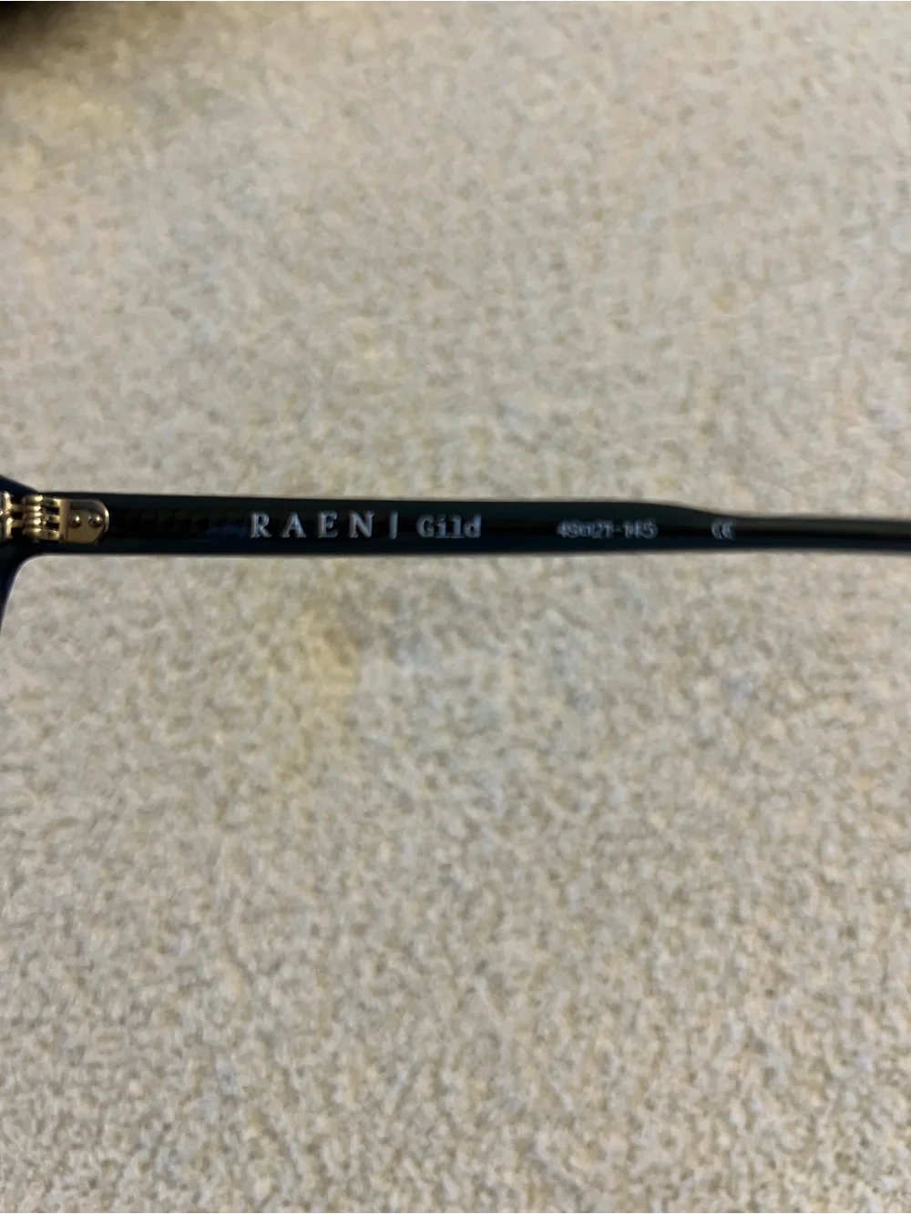 RAEN Guild Black Optical Eyeglasses Frames 49-21-145 w/ Case